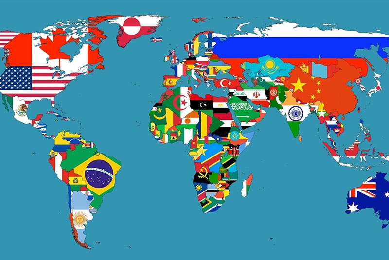 پرچم های مختلف کشورها
