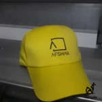 چاپ کلاه لبه دار زرد افشار