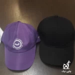 چاپ کلاه لبه دار سرمه ای سه ترک