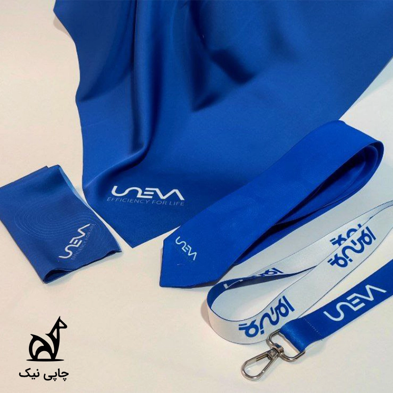 بند گردن آویز یک تکه کراوات و روسری و دستمال چاپ شده یونیوا uneva